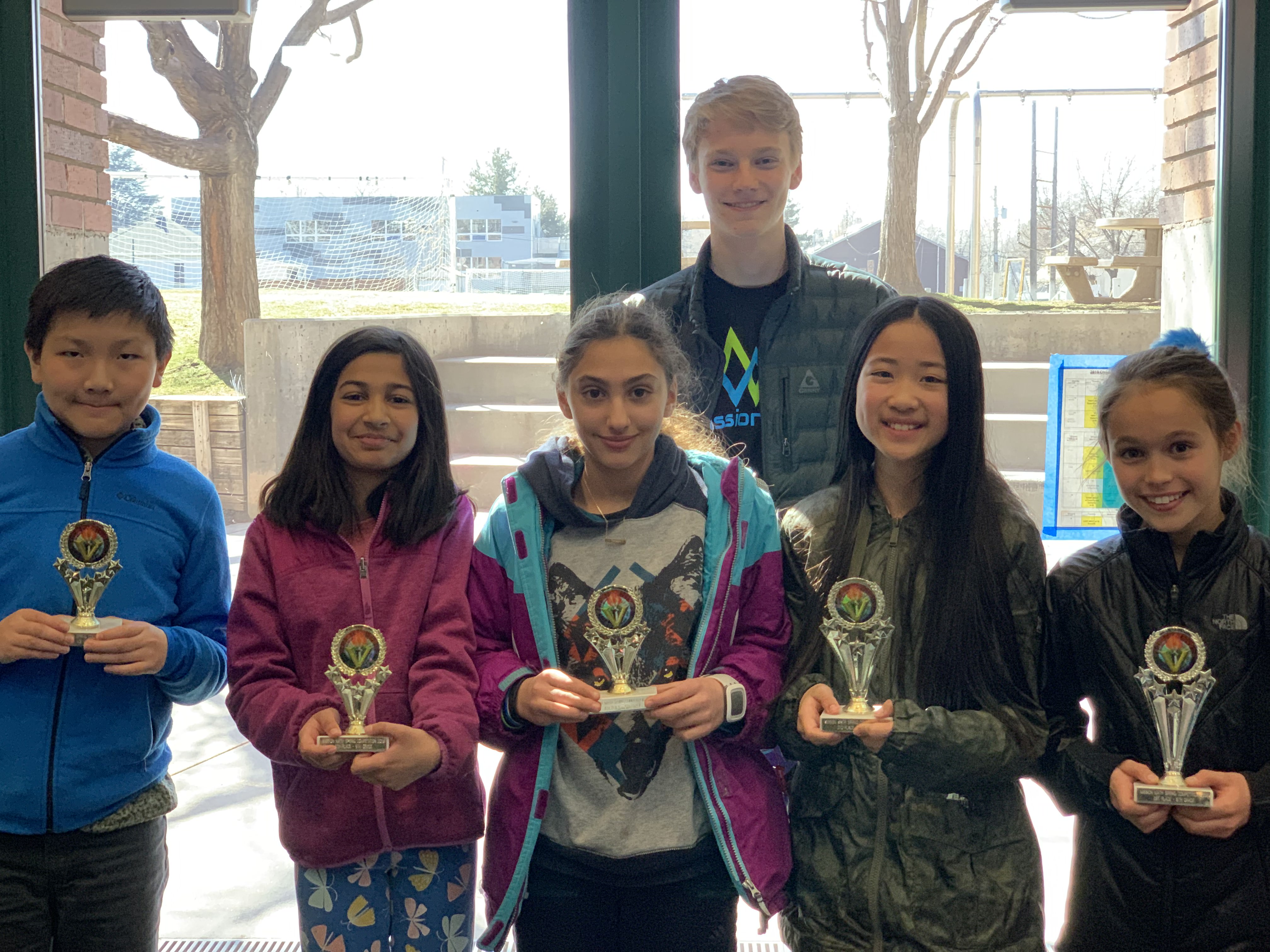 Fifth grade winners at the 2019 Spring Competition